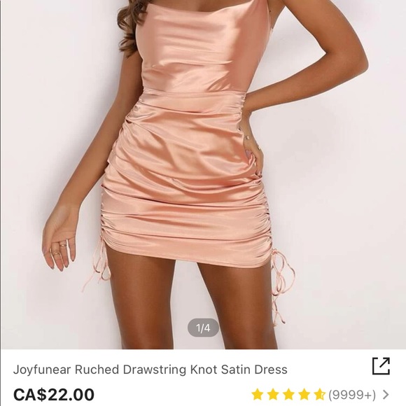 SHEIN Joyfunear Satin Dress - Picture 2 of 2